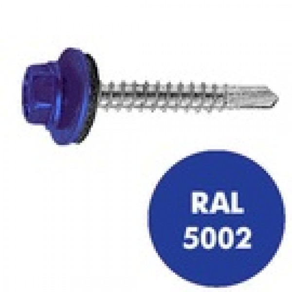 Саморез кровельный RAL-5002 ZP син 4,8*29