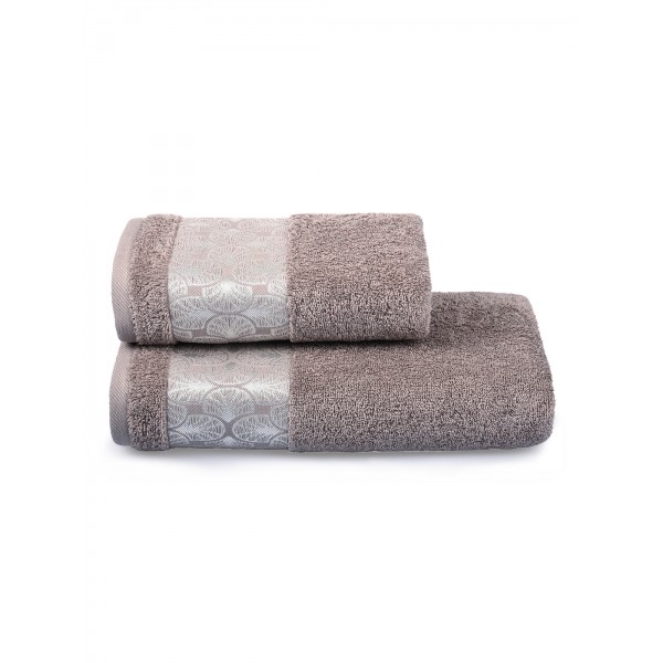 Полотенце махровое Cleanelly Zefiro 420 г/м (70х130) (Россия) цв.391 коричневое
