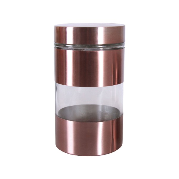 Емкость для хранения сыпучих и жидких продуктов 1л BOHMANN коричн.BHG 01-358  (x12)